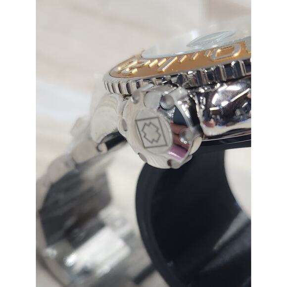 Invicta Men 48mm Grand Diver Quartz Date Silver Gold Bezel Bracelet 300m Watch - Picture 5 of 9